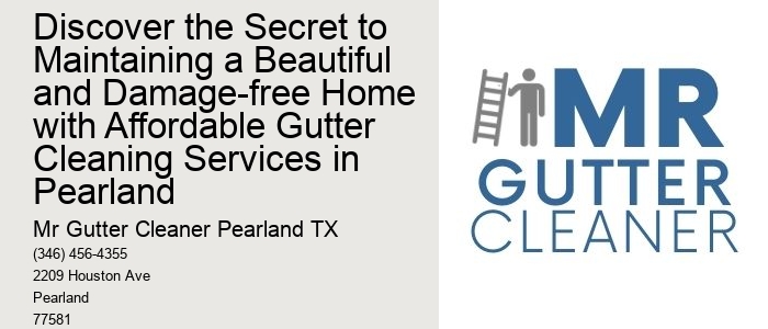 Discover the Secret to Maintaining a Beautiful and Damage-free Home with Affordable Gutter Cleaning Services in Pearland