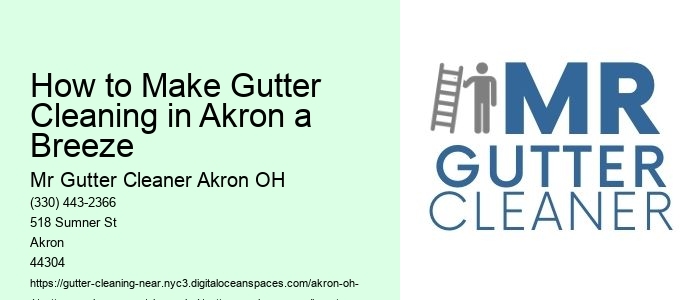 How to Make Gutter Cleaning in Akron a Breeze 