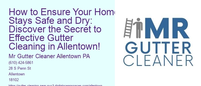 How to Ensure Your Home Stays Safe and Dry: Discover the Secret to Effective Gutter Cleaning in Allentown!