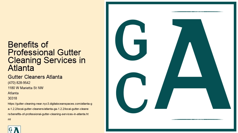 Benefits of Professional Gutter Cleaning Services in Atlanta 
