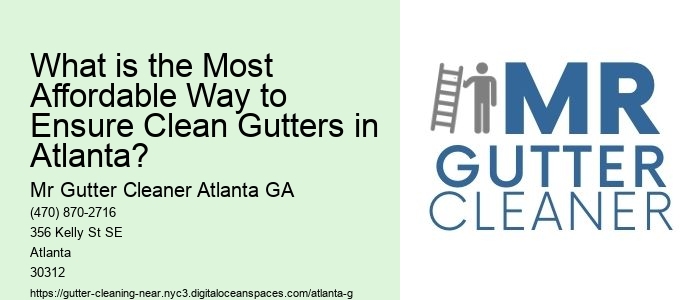What is the Most Affordable Way to Ensure Clean Gutters in Atlanta?