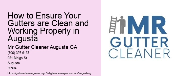 How to Ensure Your Gutters are Clean and Working Properly in Augusta 