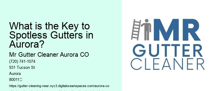 What is the Key to Spotless Gutters in Aurora?