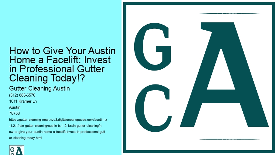 How to Give Your Austin Home a Facelift: Invest in Professional Gutter Cleaning Today!?