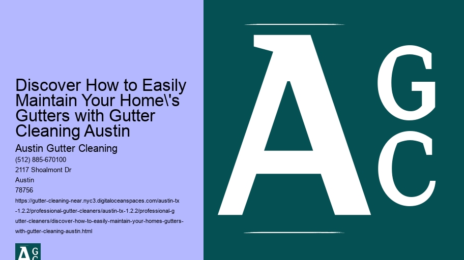 Discover How to Easily Maintain Your Home's Gutters with Gutter Cleaning Austin 