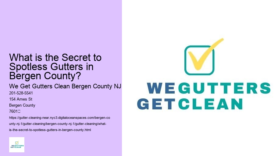 What is the Secret to Spotless Gutters in Bergen County?