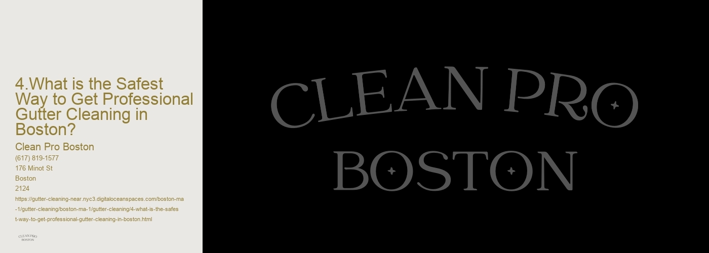 4.What is the Safest Way to Get Professional Gutter Cleaning in Boston?