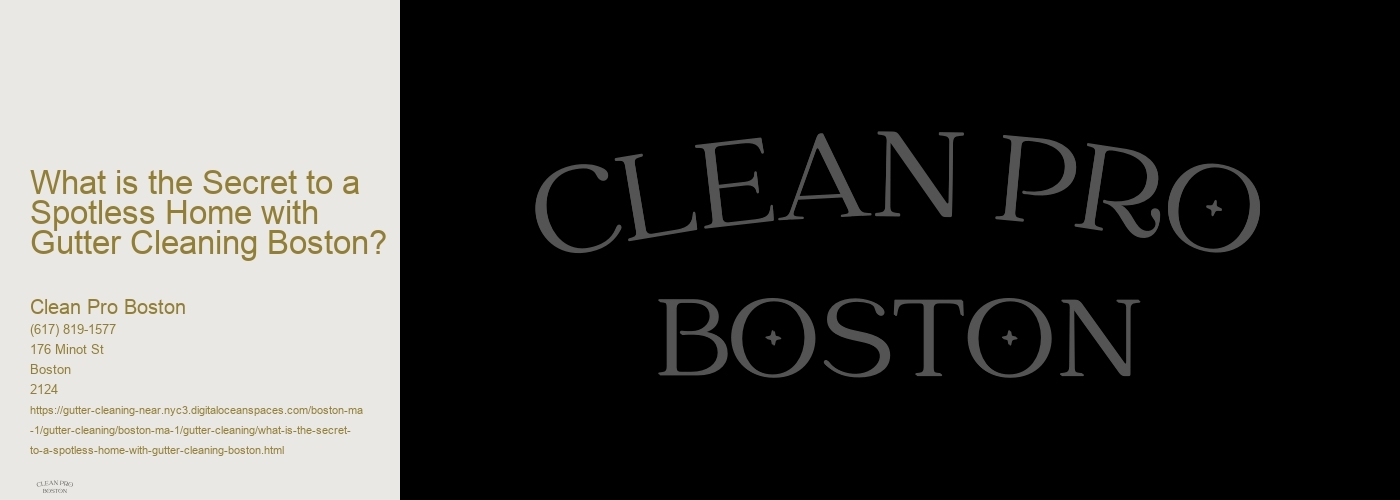 What is the Secret to a Spotless Home with Gutter Cleaning Boston? 