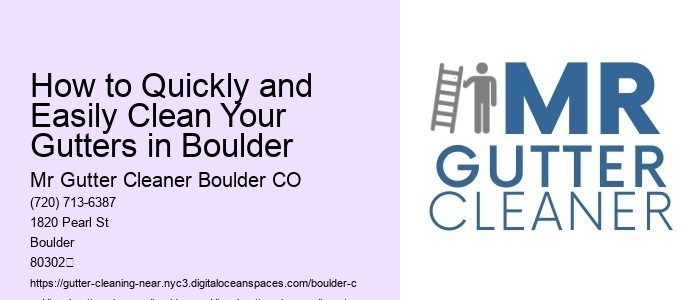 How to Quickly and Easily Clean Your Gutters in Boulder 