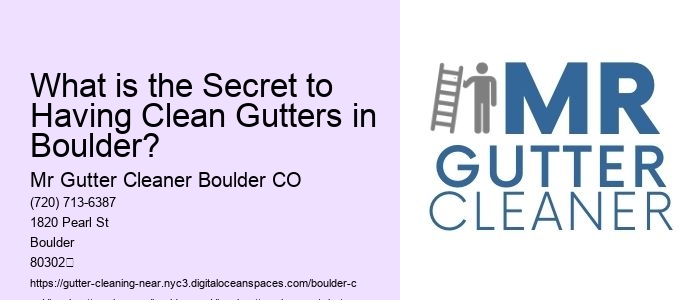 What is the Secret to Having Clean Gutters in Boulder? 