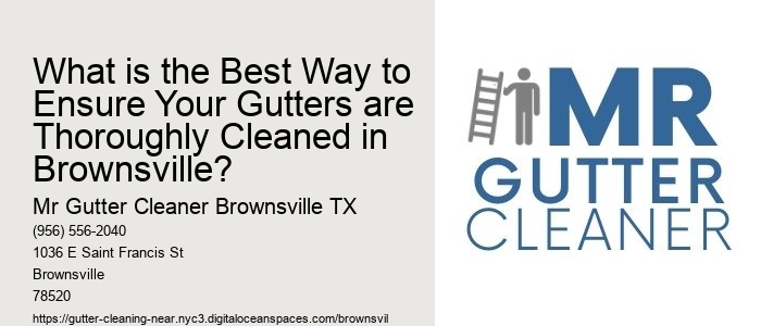 What is the Best Way to Ensure Your Gutters are Thoroughly Cleaned in Brownsville?