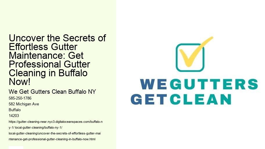 Uncover the Secrets of Effortless Gutter Maintenance: Get Professional Gutter Cleaning in Buffalo Now!