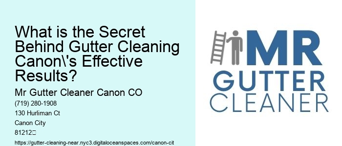What is the Secret Behind Gutter Cleaning Canon's Effective Results? 