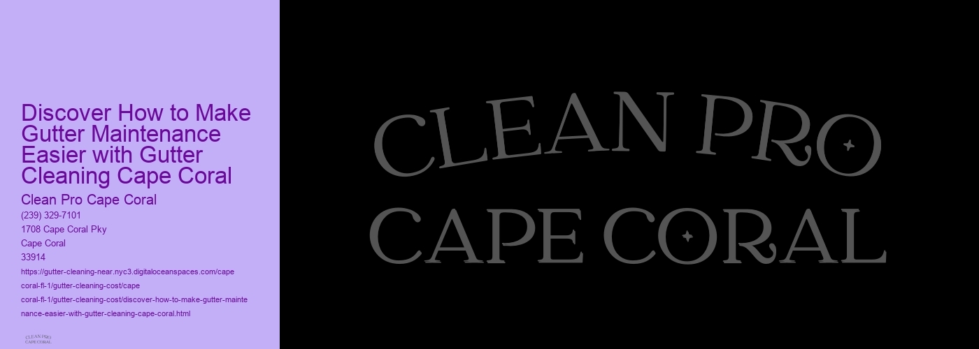 Discover How to Make Gutter Maintenance Easier with Gutter Cleaning Cape Coral