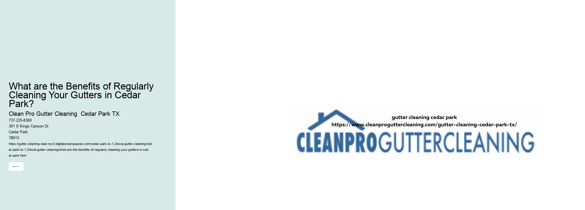 What are the Benefits of Regularly Cleaning Your Gutters in Cedar Park?