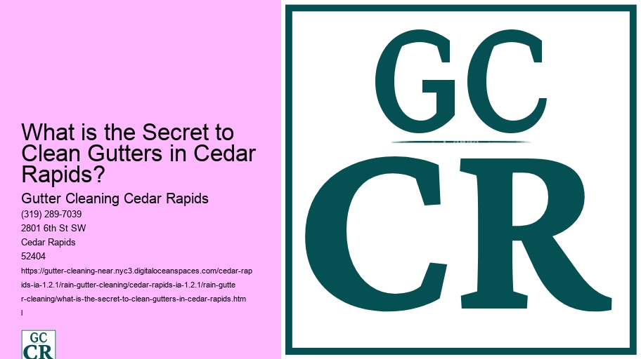 What is the Secret to Clean Gutters in Cedar Rapids? 
