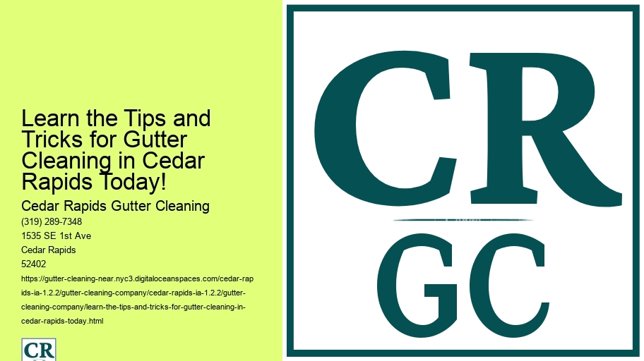 Learn the Tips and Tricks for Gutter Cleaning in Cedar Rapids Today!