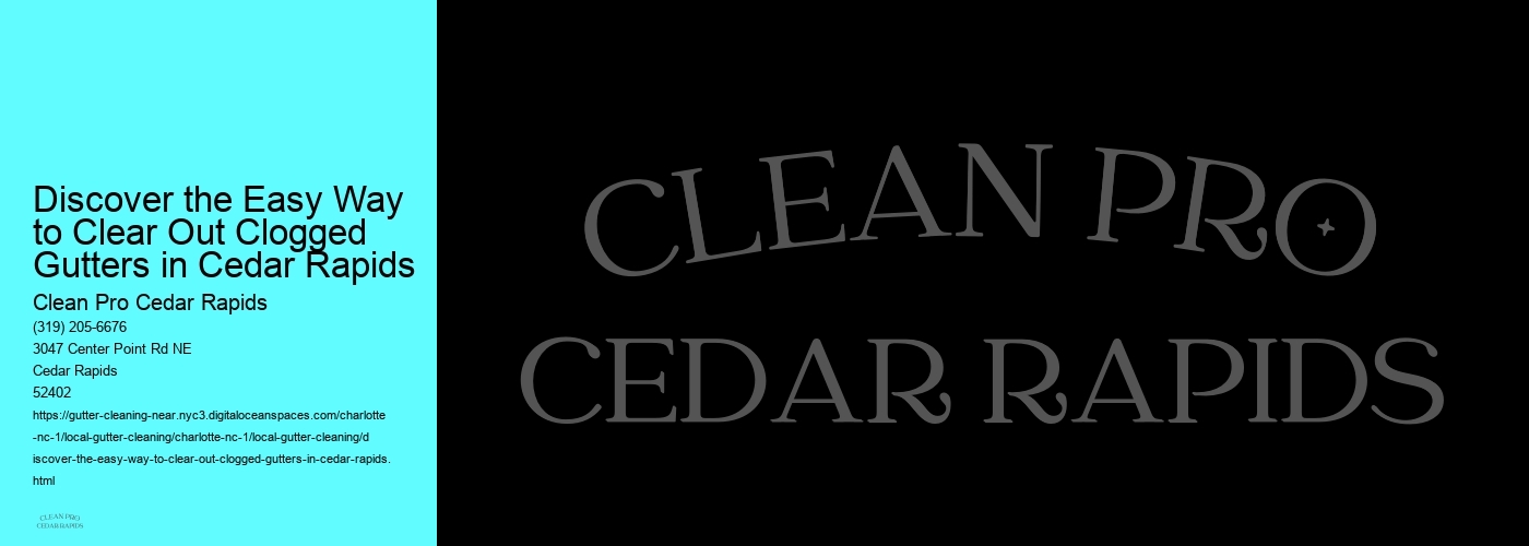Discover the Easy Way to Clear Out Clogged Gutters in Cedar Rapids