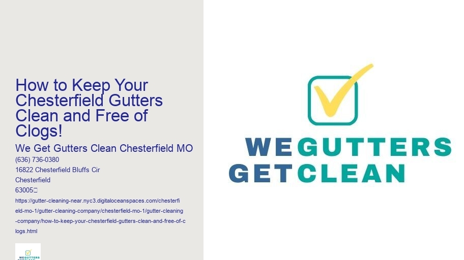 How to Keep Your Chesterfield Gutters Clean and Free of Clogs! 