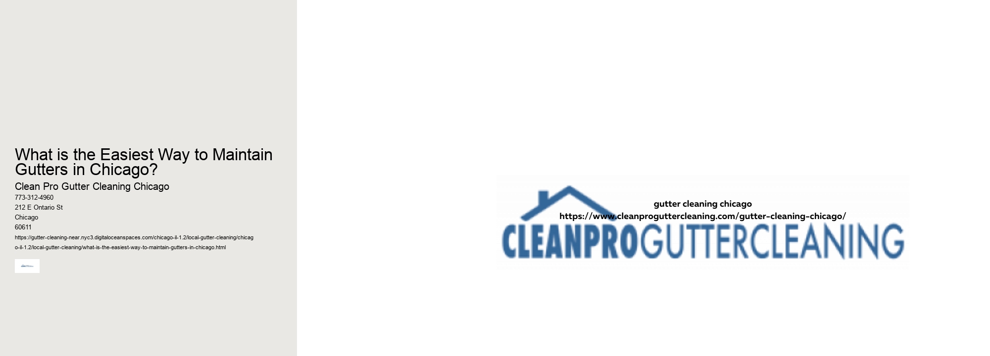 What is the Easiest Way to Maintain Gutters in Chicago?