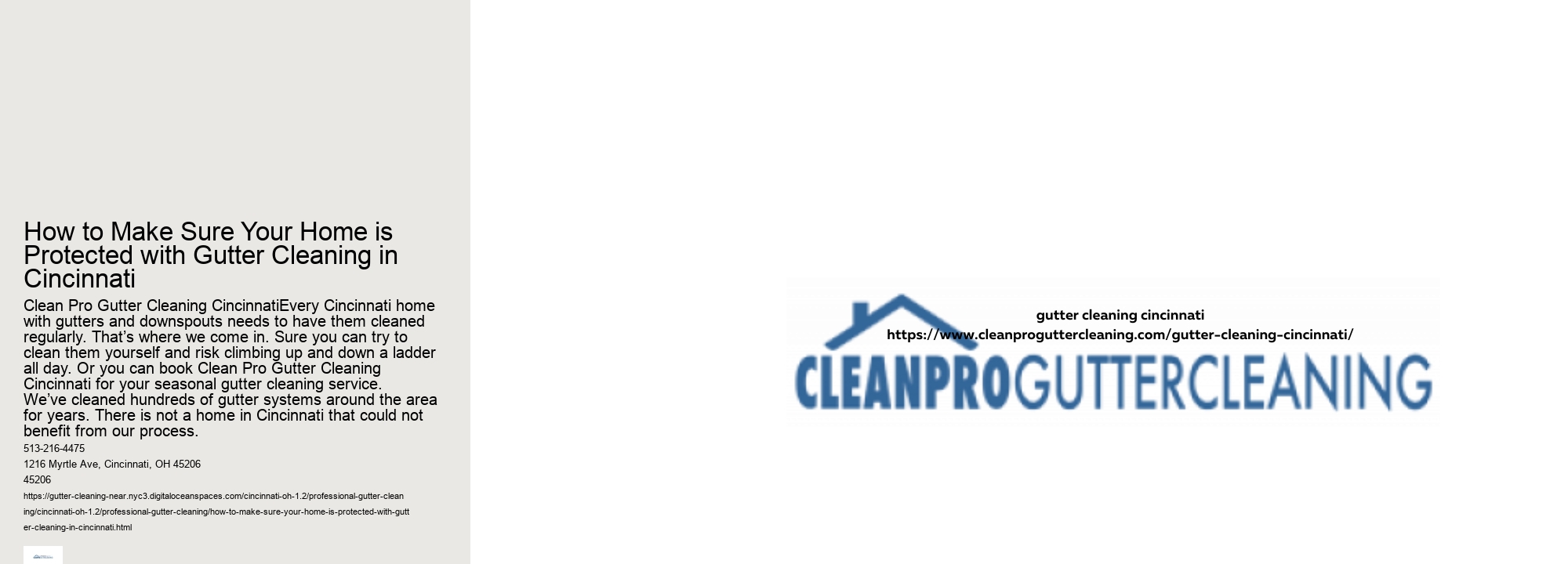 How to Make Sure Your Home is Protected with Gutter Cleaning in Cincinnati 