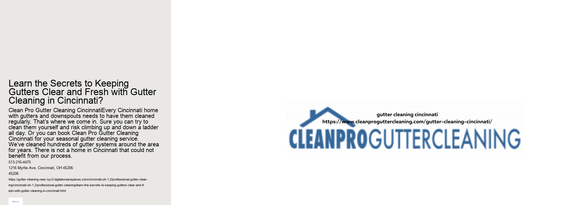 Learn the Secrets to Keeping Gutters Clear and Fresh with Gutter Cleaning in Cincinnati?