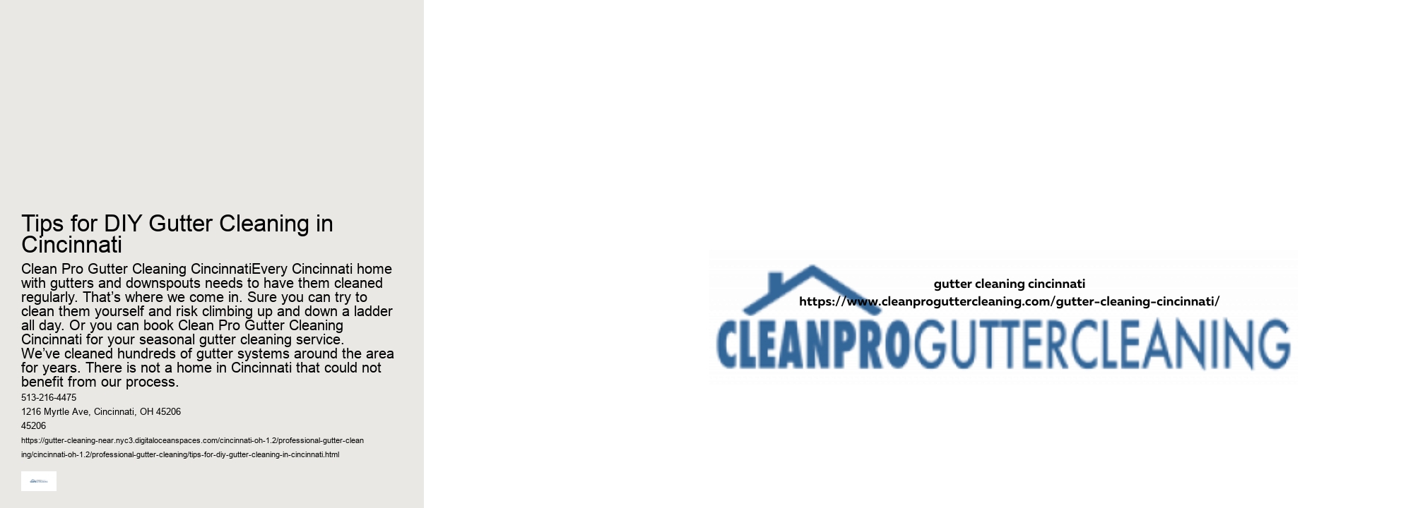 Tips for DIY Gutter Cleaning in Cincinnati