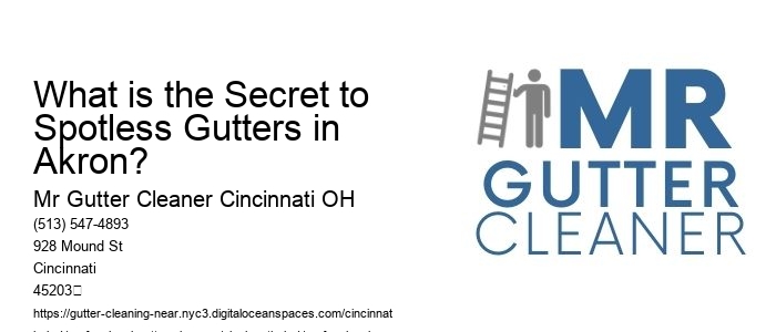 What is the Secret to Spotless Gutters in Akron?