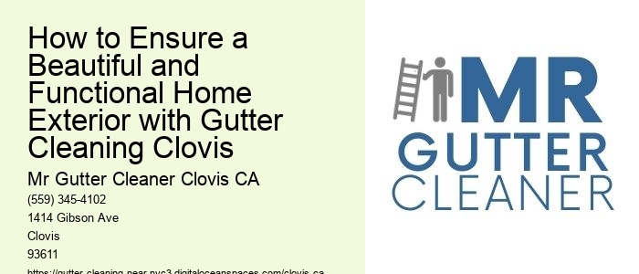 How to Ensure a Beautiful and Functional Home Exterior with Gutter Cleaning Clovis