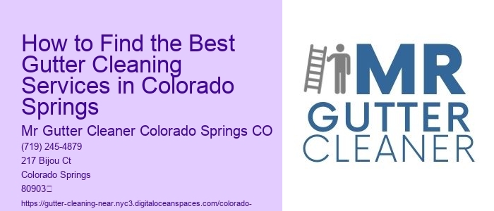 How to Find the Best Gutter Cleaning Services in Colorado Springs 