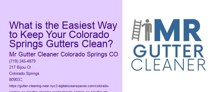 What is the Easiest Way to Keep Your Colorado Springs Gutters Clean?