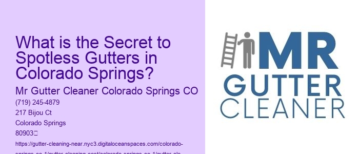 What is the Secret to Spotless Gutters in Colorado Springs? 