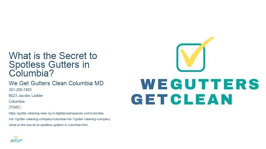 What is the Secret to Spotless Gutters in Columbia? 