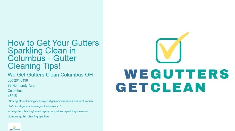 How to Get Your Gutters Sparkling Clean in Columbus - Gutter Cleaning Tips! 