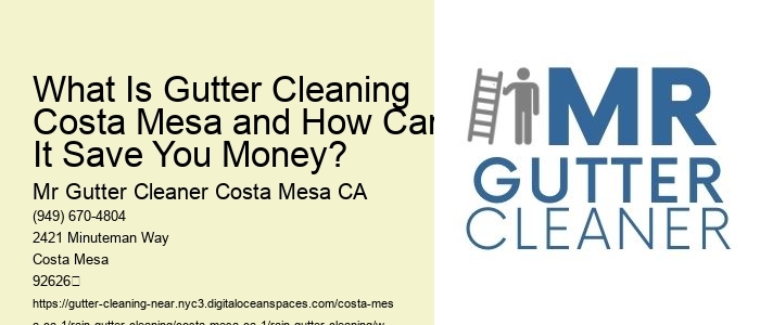 What Is Gutter Cleaning Costa Mesa and How Can It Save You Money?