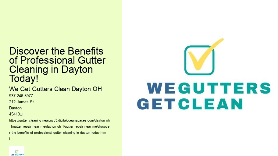 Discover the Benefits of Professional Gutter Cleaning in Dayton Today!