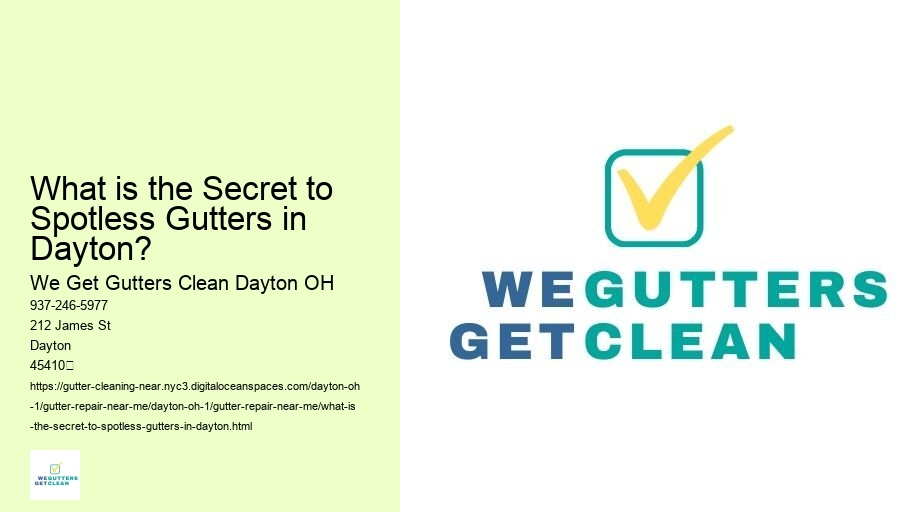 What is the Secret to Spotless Gutters in Dayton? 