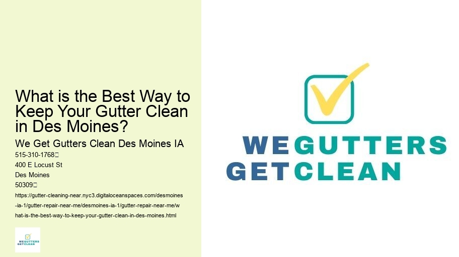 What is the Best Way to Keep Your Gutter Clean in Des Moines? 