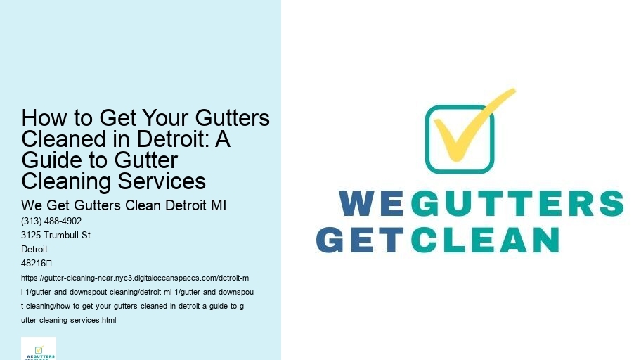 How to Get Your Gutters Cleaned in Detroit: A Guide to Gutter Cleaning Services 