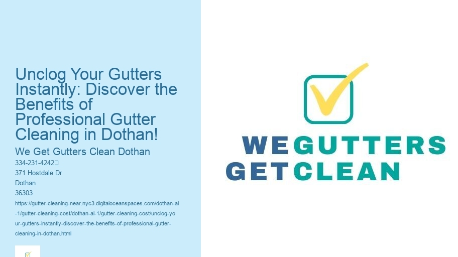 Unclog Your Gutters Instantly: Discover the Benefits of Professional Gutter Cleaning in Dothan!