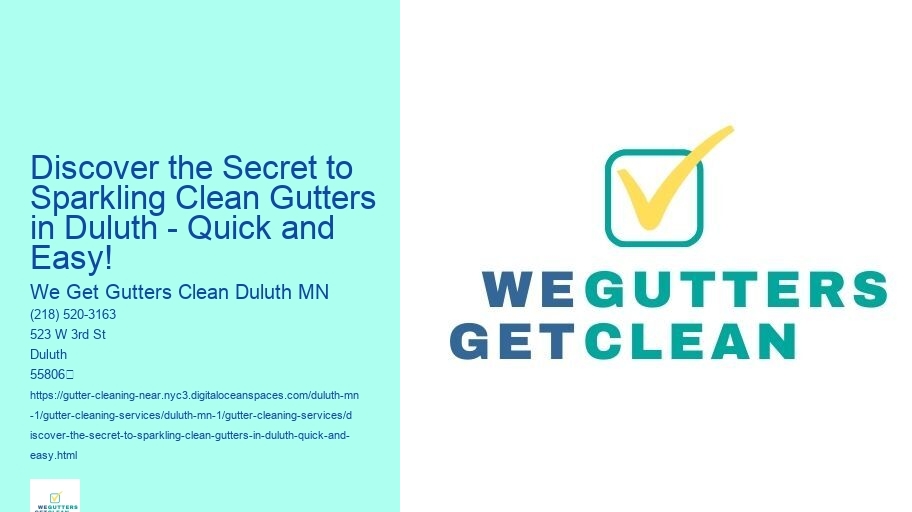 Discover the Secret to Sparkling Clean Gutters in Duluth - Quick and Easy!