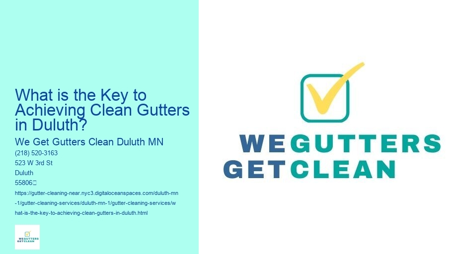 What is the Key to Achieving Clean Gutters in Duluth?