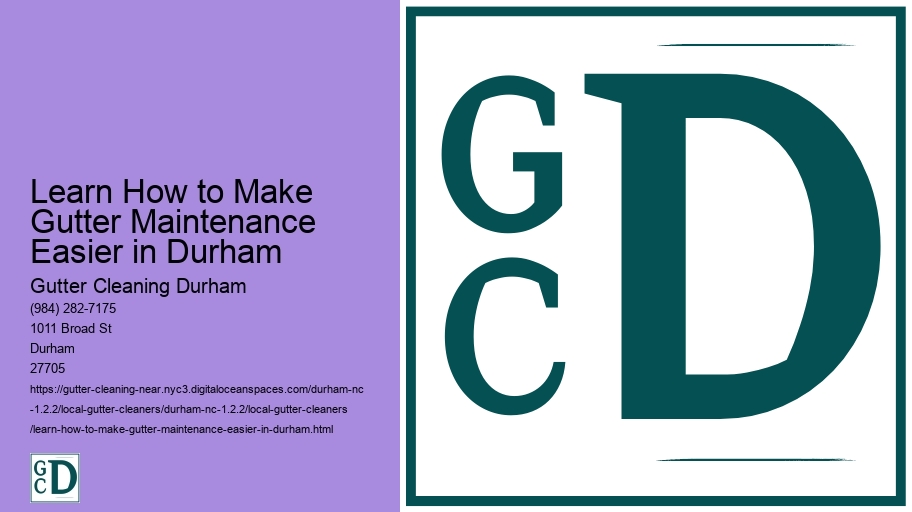 Learn How to Make Gutter Maintenance Easier in Durham