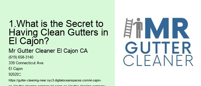 1.What is the Secret to Having Clean Gutters in El Cajon? 