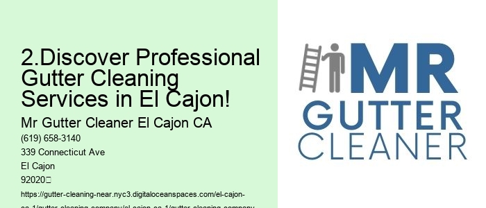2.Discover Professional Gutter Cleaning Services in El Cajon!