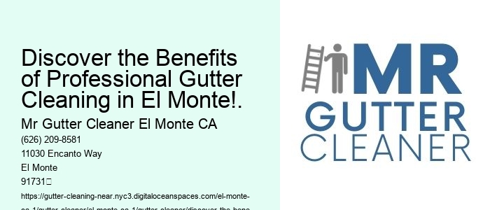 Discover the Benefits of Professional Gutter Cleaning in El Monte!.