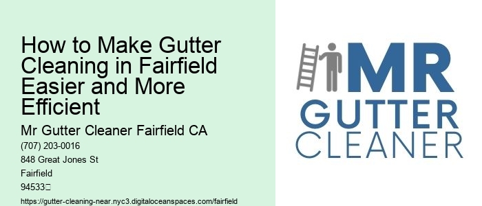 How to Make Gutter Cleaning in Fairfield Easier and More Efficient 