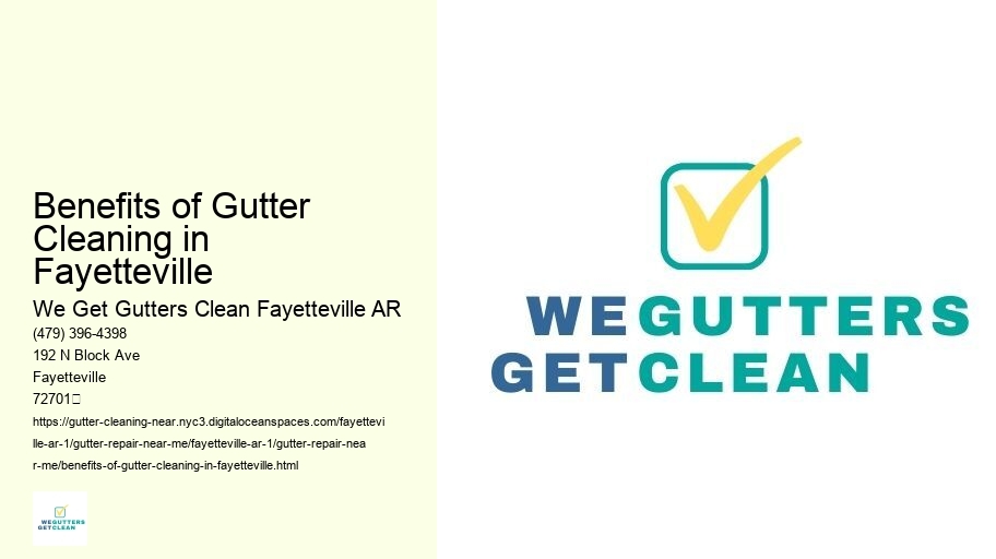 Benefits of Gutter Cleaning in Fayetteville 