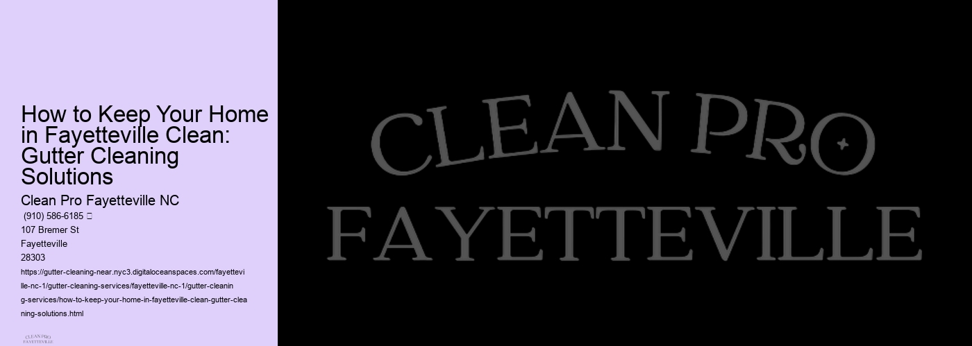 How to Keep Your Home in Fayetteville Clean: Gutter Cleaning Solutions