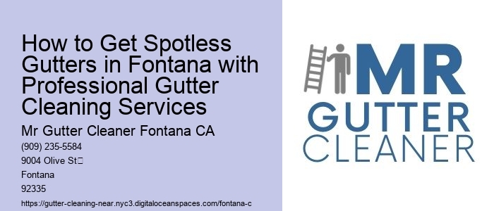 How to Get Spotless Gutters in Fontana with Professional Gutter Cleaning Services 
